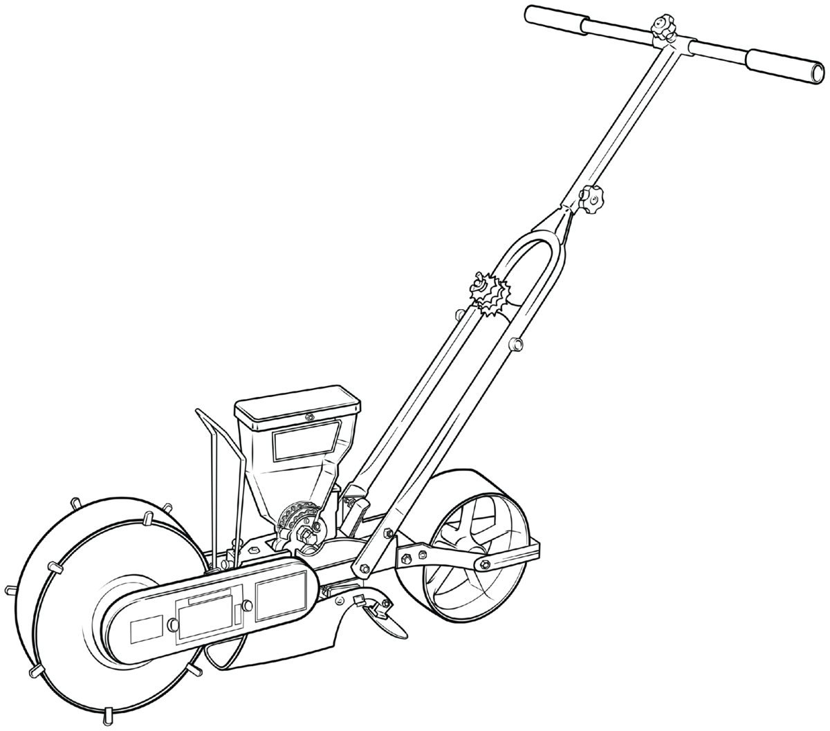 Jang JP1 single-row seeder