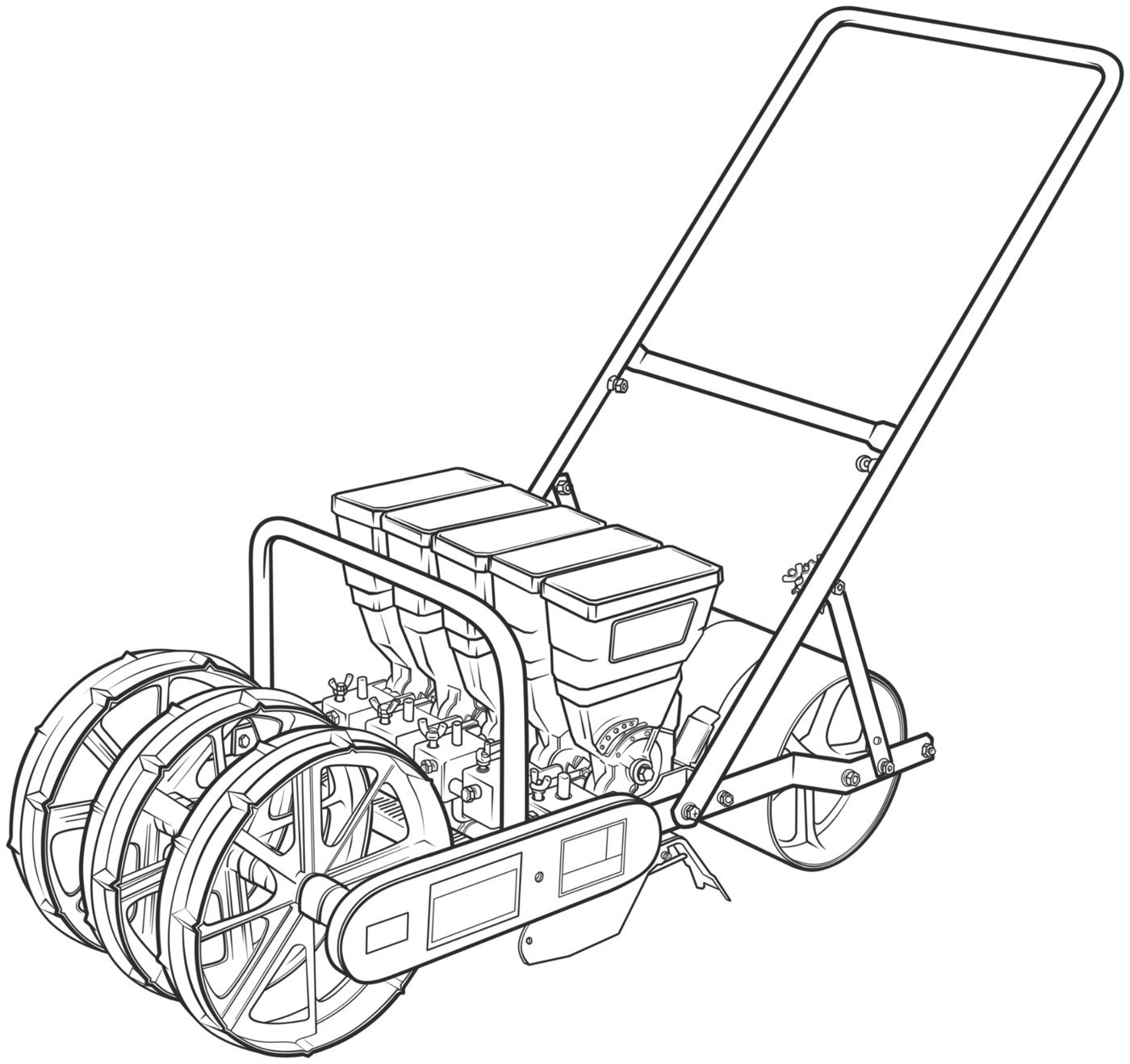 Jang JP5 five-row seeder