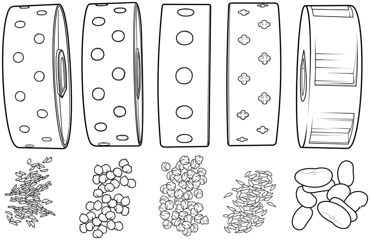 Jang seed rollers with matching seeds