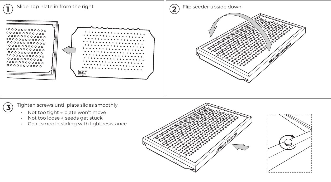 Installing the Kwik Klik Top Plate and adjusting screw tension