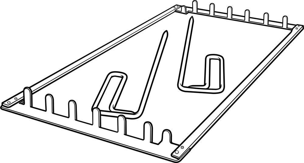 Paperpot Opening Kit spreader frame and bars